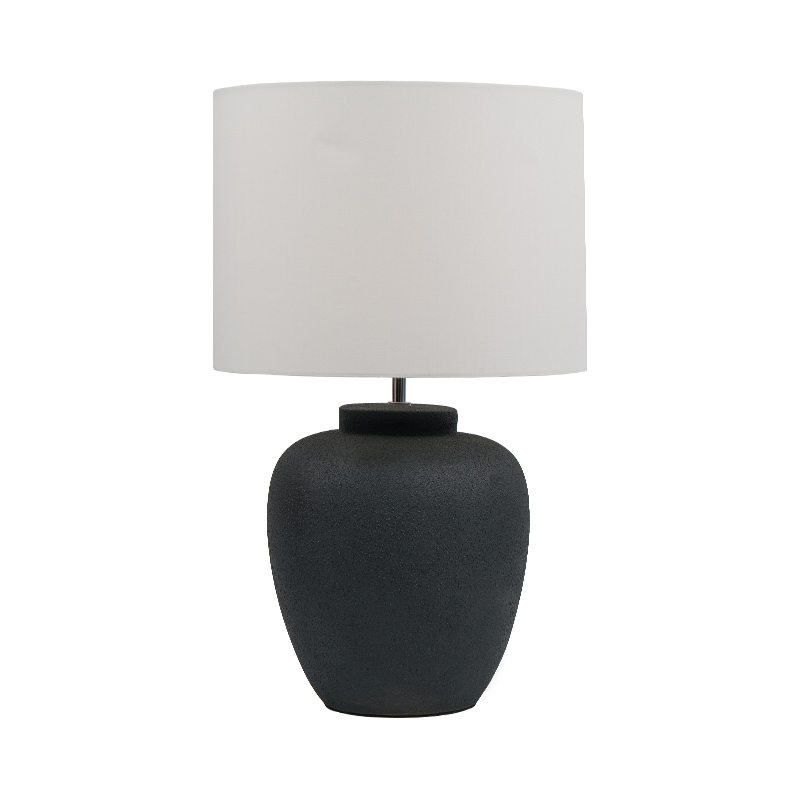 Keramisk burk retro ny kinesisk stil sängbordslampa