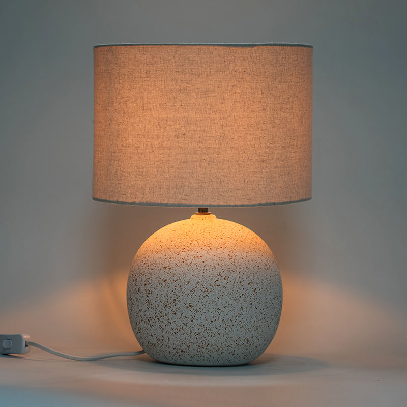 Japansk stil keramisk bordslampa retro sänglampa