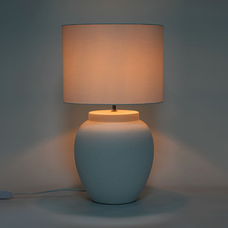 Kinesisk stil grov keramik vardagsrum hotelldekorativ bordslampa