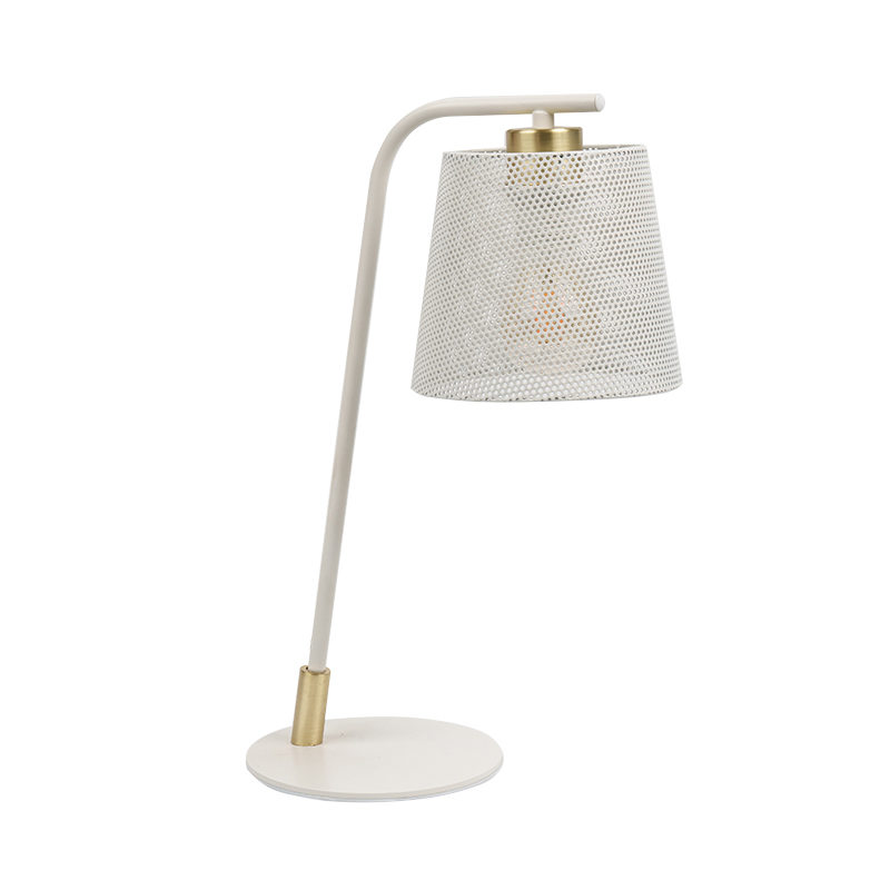 Nordisk metall smides järnbordslampa