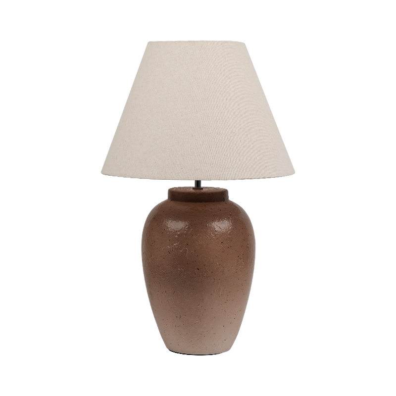 Retro nostalgisk färg keramisk bordslampa