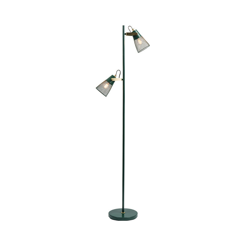 Industriell stil smidesjärngolvlampa