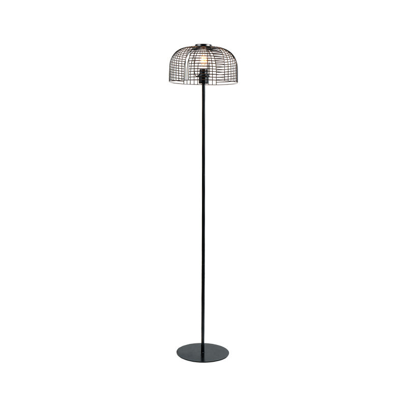 Nordisk smidesjärn dekorativ golvlampa