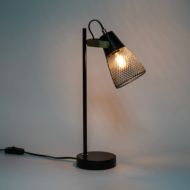 Hotell sovrum metall ihålig järnbordslampa