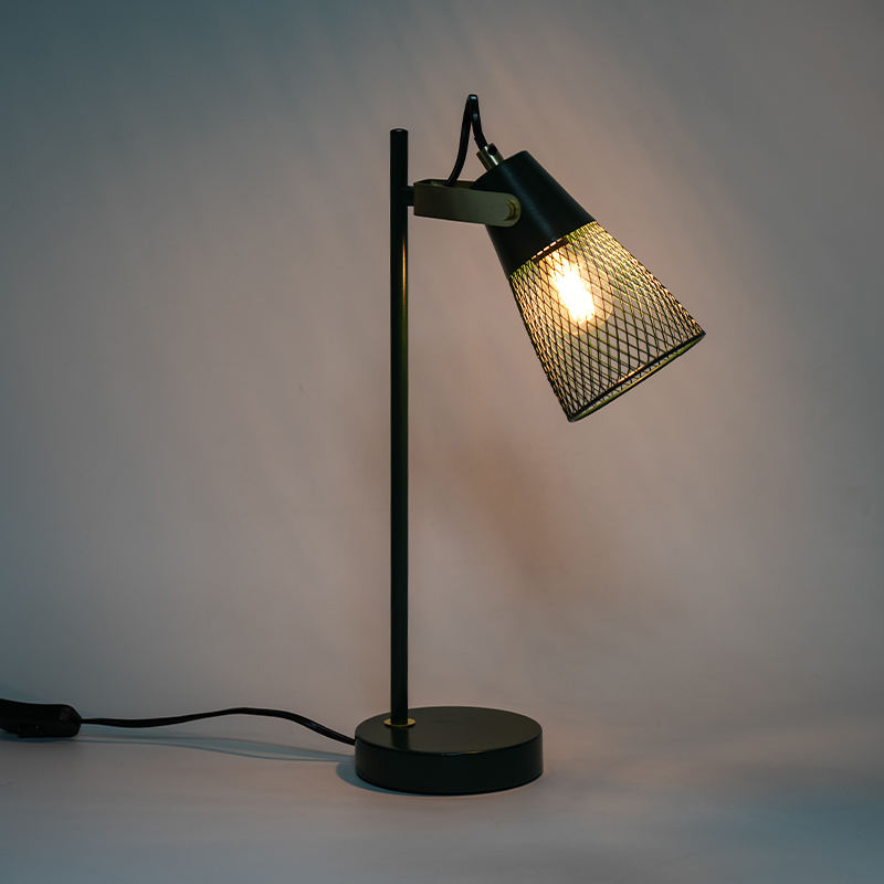 Hotell sovrum metall ihålig järnbordslampa