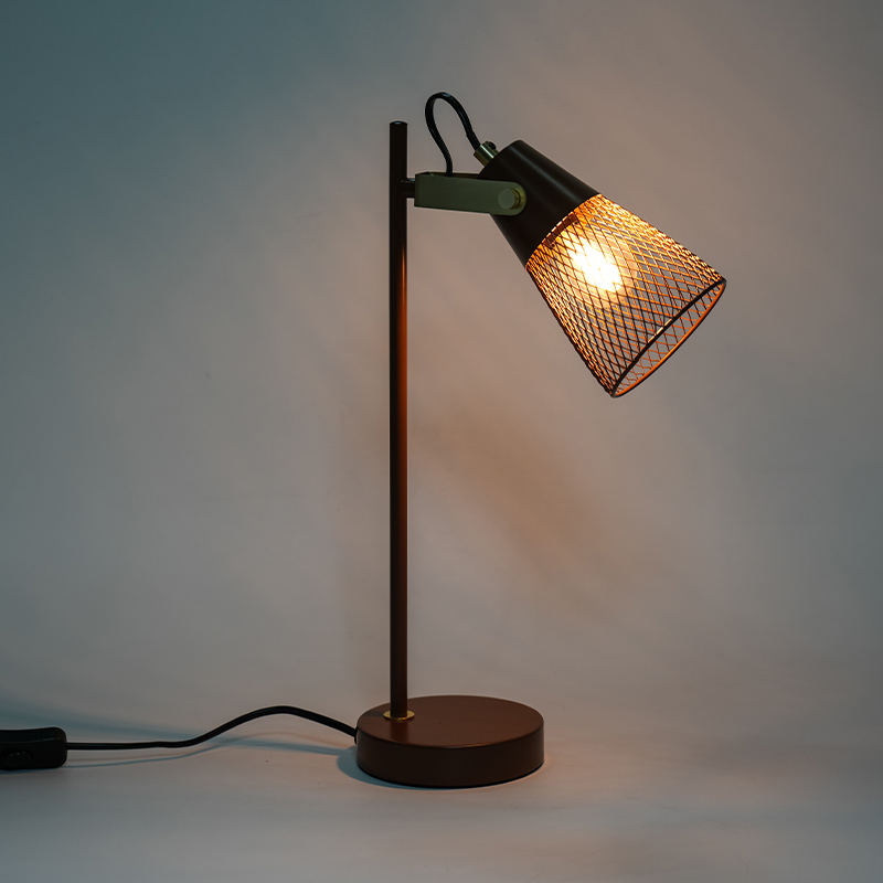 Hotell sovrum metall ihålig järnbordslampa