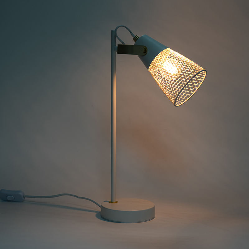 Hotell sovrum metall ihålig järnbordslampa