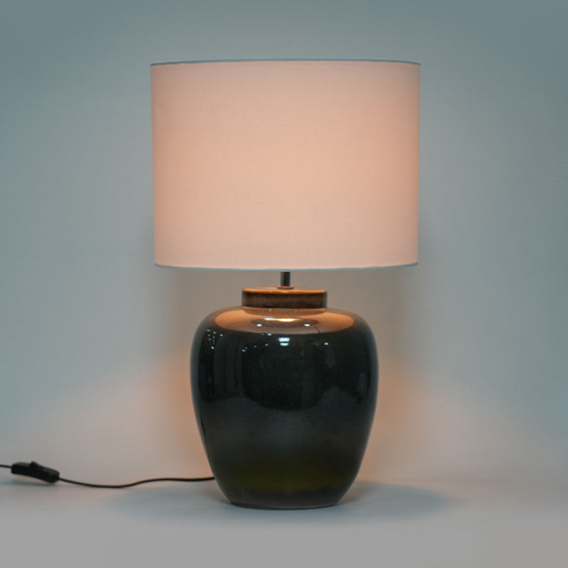 Gradient färg keramisk retro bordslampa