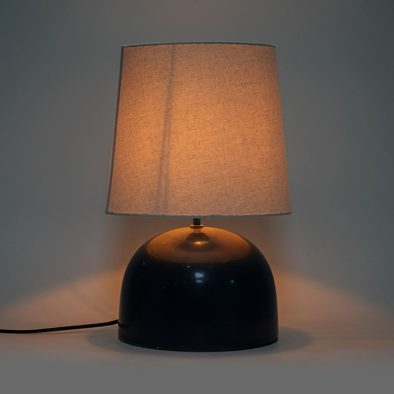 Stor enkel rund botten keramisk bordslampa