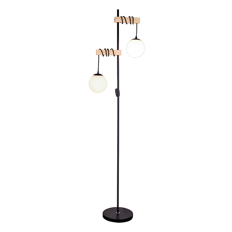 Dubbelkabelgolvlampa