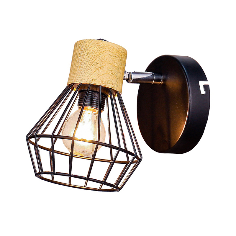 Enkelhuvud enkel vägglampa